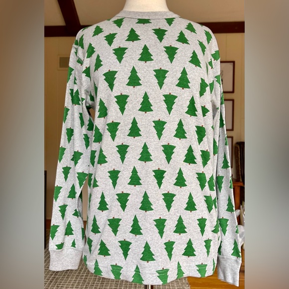 *NWOT* Hanna Andersson / Adult Unisex Tree Tannenbaum Long John Pajama Top / M - Picture 6 of 15